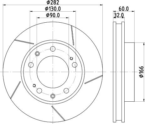 Pagid 52617 - Тормозной диск autosila-amz.com