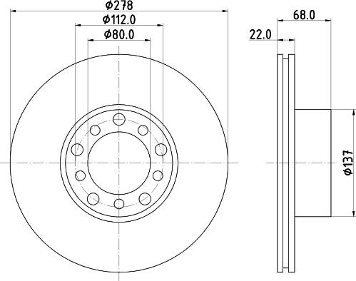 Pagid 52115 - Тормозной диск autosila-amz.com