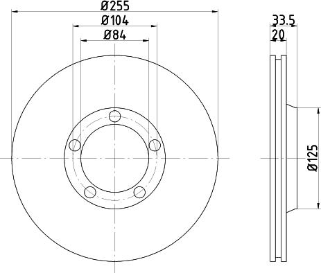 Pagid 52209 - Тормозной диск autosila-amz.com