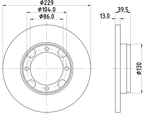Pagid 52204 - Тормозной диск autosila-amz.com