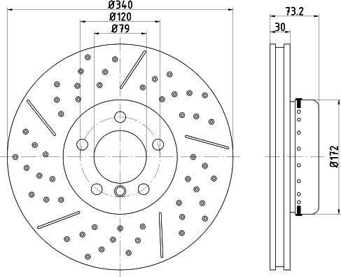 Pagid 65145 - Тормозной диск autosila-amz.com