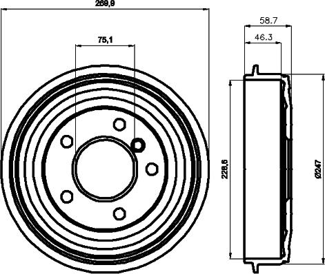 Pagid 60404 - Тормозной барабан autosila-amz.com