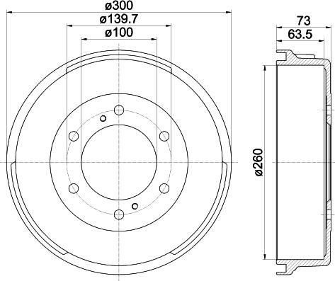 Pagid 60408 - Тормозной барабан autosila-amz.com