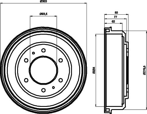 Pagid 60426 - Тормозной барабан autosila-amz.com