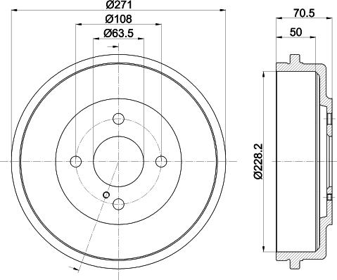 Pagid 61459 - Тормозной барабан autosila-amz.com