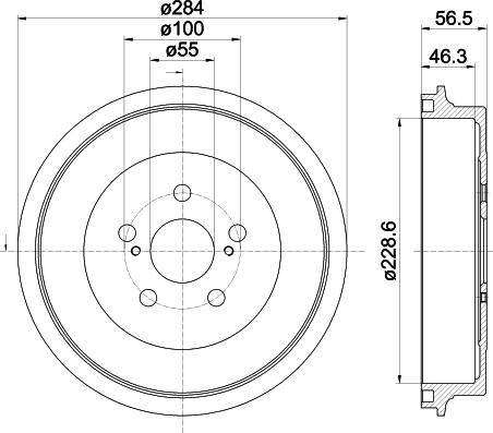 Pagid 61450 - Тормозной барабан autosila-amz.com