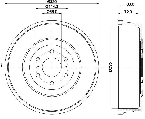 Pagid 61468 - Тормозной барабан autosila-amz.com