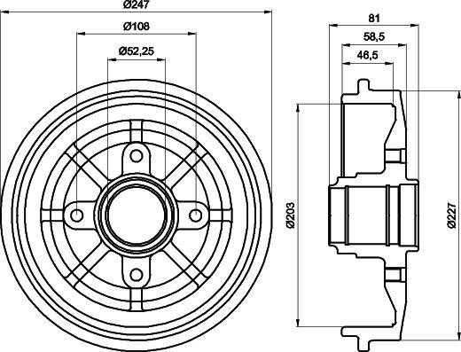 Pagid 61249 - Тормозной барабан autosila-amz.com