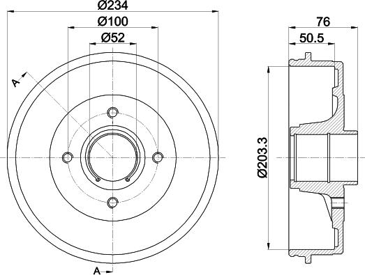 Pagid 61268 - Тормозной барабан autosila-amz.com