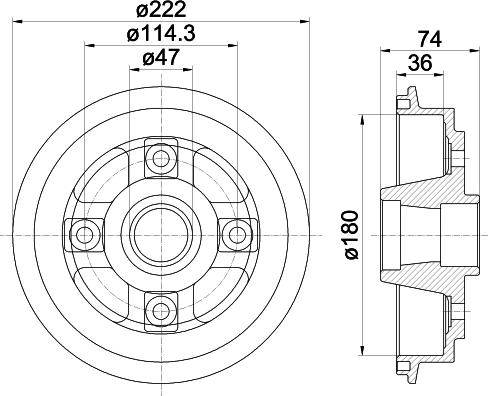 Pagid 62914 - Тормозной барабан autosila-amz.com