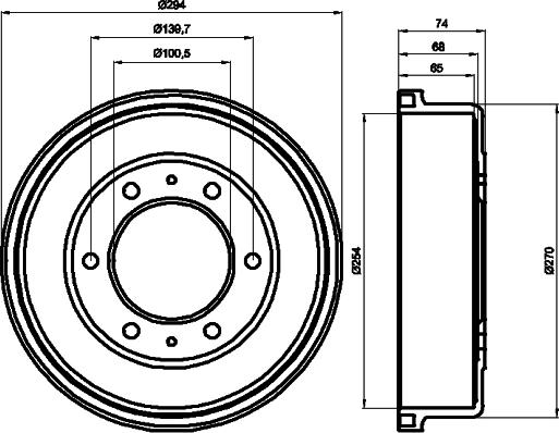 Pagid 62930 - Тормозной барабан autosila-amz.com