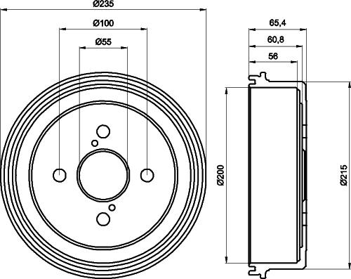 Pagid 62926 - Тормозной барабан autosila-amz.com