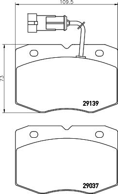 Pagid C6018 - Тормозные колодки, дисковые, комплект autosila-amz.com