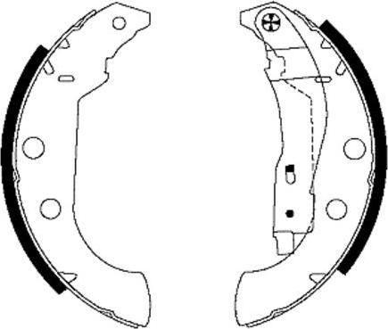 Pagid H9420 - Комплект тормозных колодок, барабанные autosila-amz.com