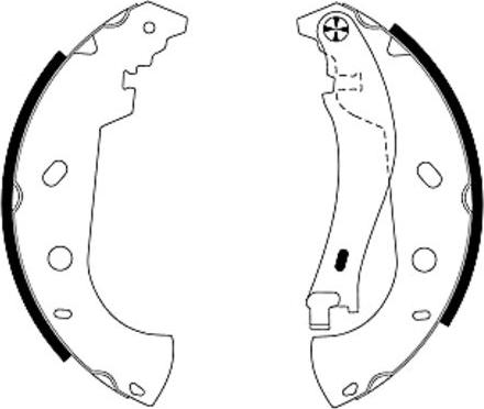 Pagid H9080 - Комплект тормозных колодок, барабанные autosila-amz.com