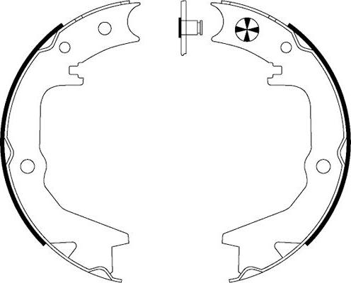 Pagid H9735 - Комплект тормозов, ручник, парковка autosila-amz.com