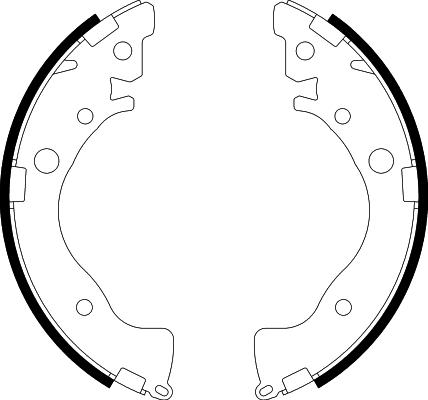 Pagid H1048 - Комплект тормозных колодок, барабанные autosila-amz.com