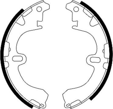 Pagid H8970 - Комплект тормозных колодок, барабанные autosila-amz.com