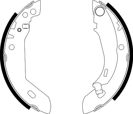 Pagid H8060 - Комплект тормозных колодок, барабанные autosila-amz.com