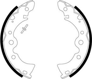 Pagid H8270 - Комплект тормозных колодок, барабанные autosila-amz.com