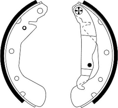 Pagid H8715 - Комплект тормозных колодок, барабанные autosila-amz.com