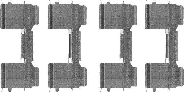 Pagid K0431 - Комплектующие для колодок дискового тормоза autosila-amz.com