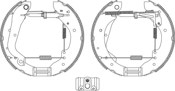 Pagid R0450 - Комплект тормозных колодок, барабанные autosila-amz.com