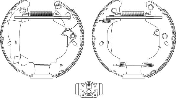 Pagid R0565 - Комплект тормозных колодок, барабанные autosila-amz.com