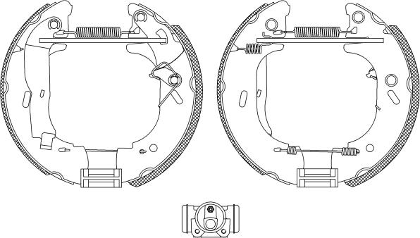 Pagid R0575 - Комплект тормозных колодок, барабанные autosila-amz.com