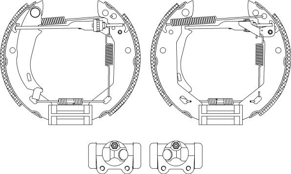 Pagid R0170 - Комплект тормозных колодок, барабанные autosila-amz.com