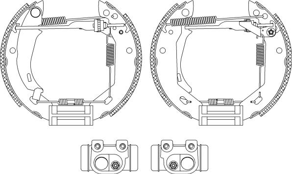 Pagid R0370 - Комплект тормозных колодок, барабанные autosila-amz.com