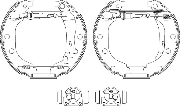 Pagid R0705 - Комплект тормозных колодок, барабанные autosila-amz.com