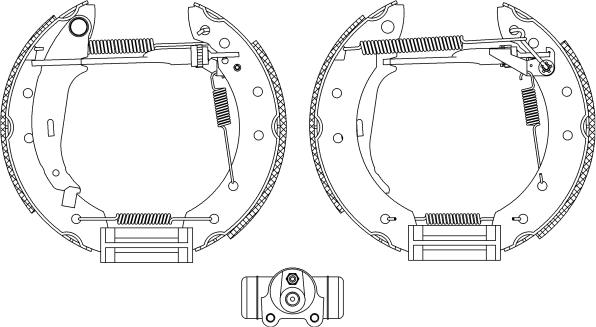 Pagid R1135 - Комплект тормозных колодок, барабанные autosila-amz.com