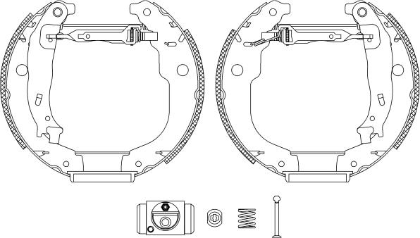 Pagid R1346 - Комплект тормозных колодок, барабанные autosila-amz.com