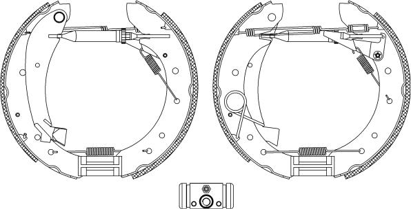 Pagid R1319 - Комплект тормозных колодок, барабанные autosila-amz.com