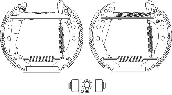 Pagid R1315 - Комплект тормозных колодок, барабанные autosila-amz.com