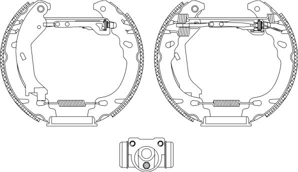 Pagid R1317 - Комплект тормозных колодок, барабанные autosila-amz.com