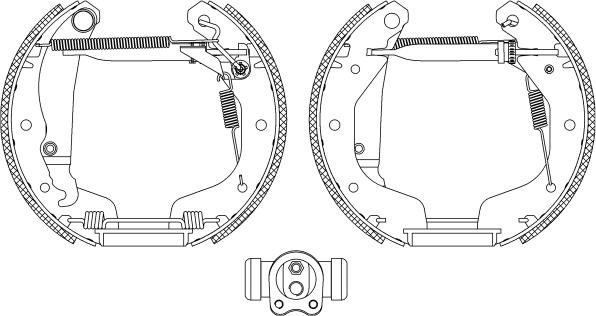 Pagid R1327 - Комплект тормозных колодок, барабанные autosila-amz.com