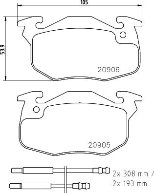 Pagid T9029 - Тормозные колодки, дисковые, комплект autosila-amz.com