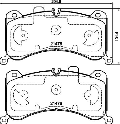 Pagid T4186 - Тормозные колодки, дисковые, комплект autosila-amz.com