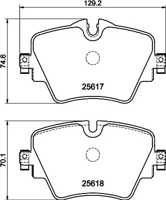 Pagid T4227 - Тормозные колодки, дисковые, комплект autosila-amz.com