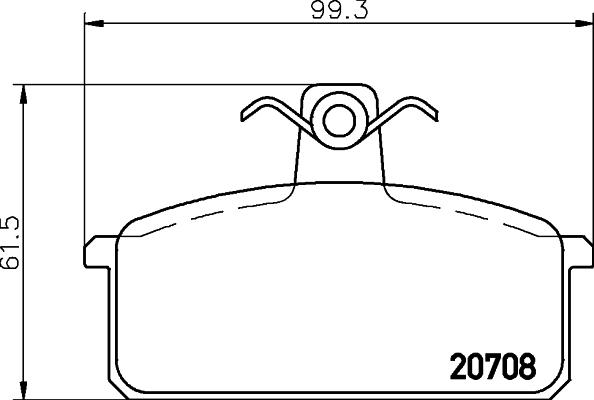 Pagid T5094 - Тормозные колодки, дисковые, комплект autosila-amz.com