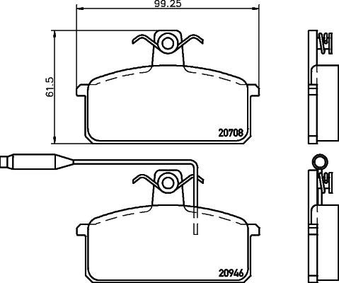 Pagid T5016 - Тормозные колодки, дисковые, комплект autosila-amz.com