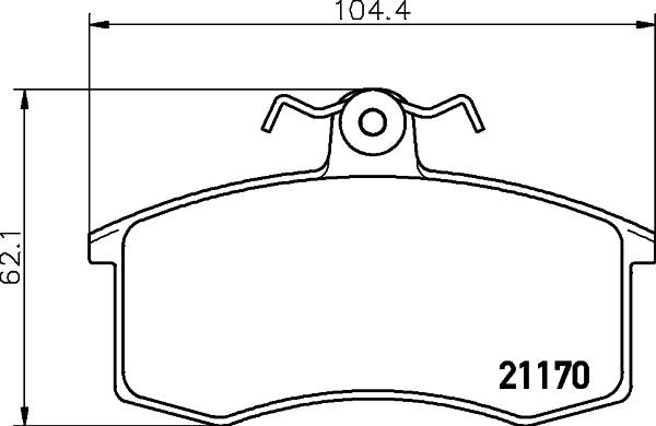 Pagid T5026 - Тормозные колодки, дисковые, комплект autosila-amz.com