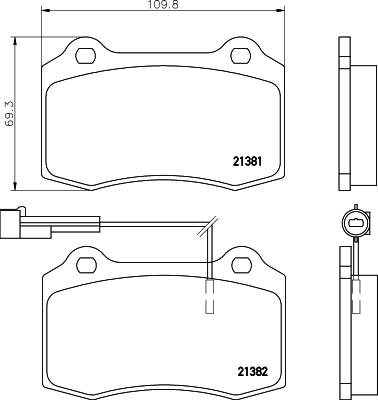 Pagid T5070 - Тормозные колодки, дисковые, комплект autosila-amz.com