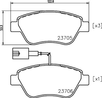 Pagid T5162 - Тормозные колодки, дисковые, комплект autosila-amz.com