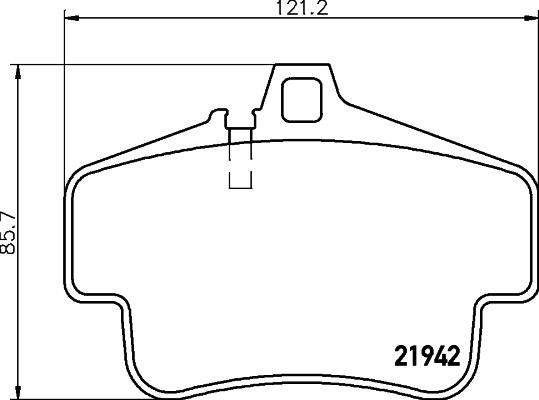 Pagid T5123 - Тормозные колодки, дисковые, комплект autosila-amz.com