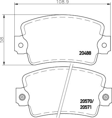 Pagid T0699 - Тормозные колодки, дисковые, комплект autosila-amz.com