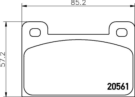 Pagid T0041 - Тормозные колодки, дисковые, комплект autosila-amz.com