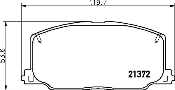 Pagid T0042 - Тормозные колодки, дисковые, комплект autosila-amz.com